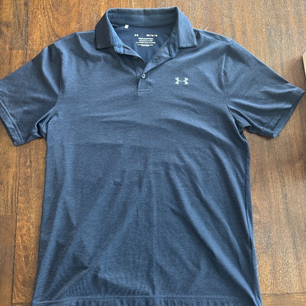 Men's UA Playoff Polo - Size Medium, Navy Blue Under Armour